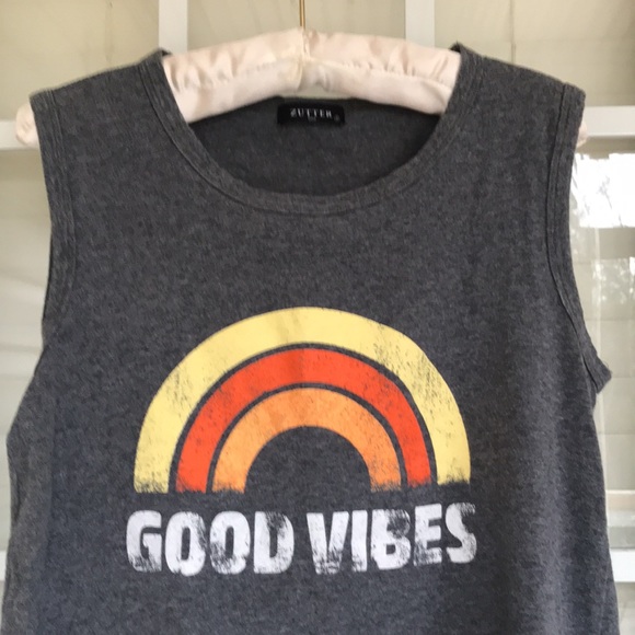 GOOD VIBES SLEEVELESS TOP - Picture 3 of 11